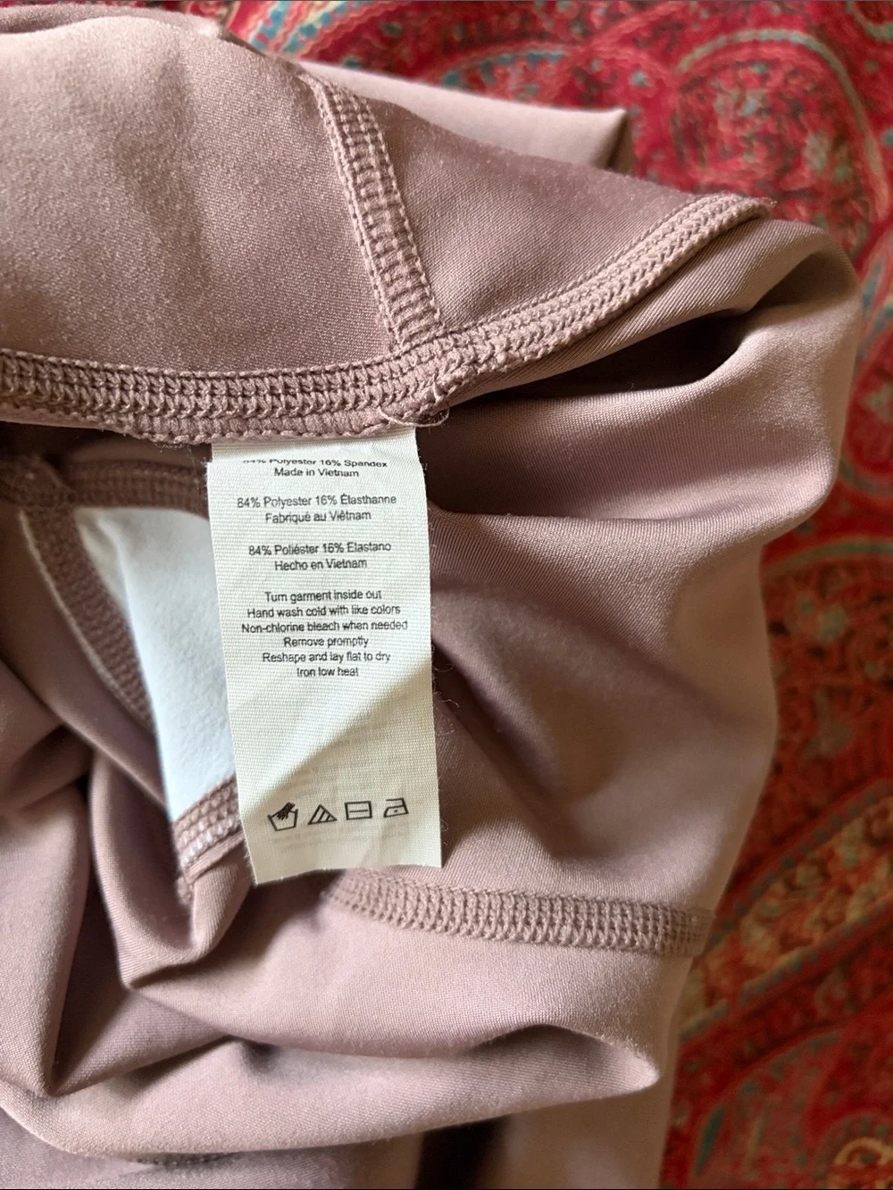 ALO Yoga womens' Leggings in Pale Crepe Rose